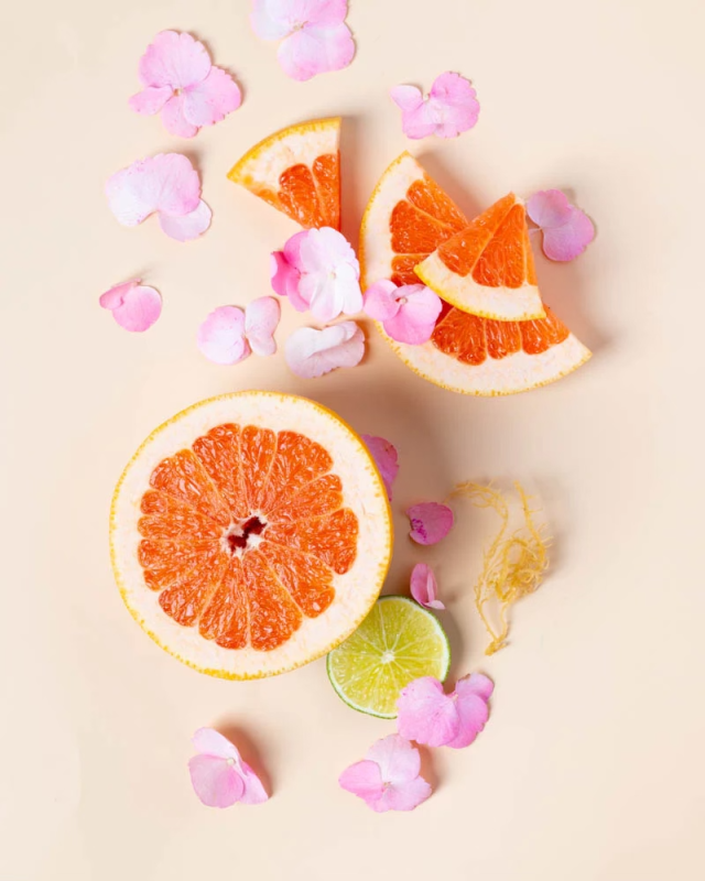 Rosy Grapefruit & Geranium Petals